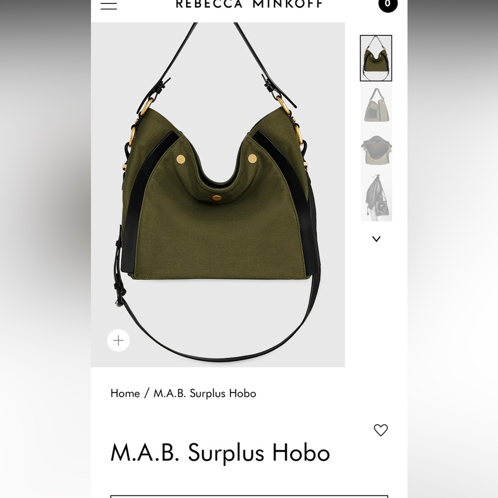 Rebecca Minkoff M.A..B. Surplus Hobo in verde